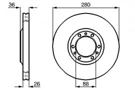 Bosch Тормозной диск BOSCH 0 986 478 854 - Заображення 5