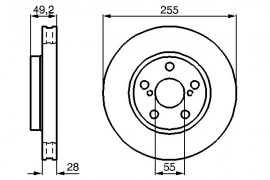Bosch Тормозной диск BOSCH 0986478858 - Заображення 1