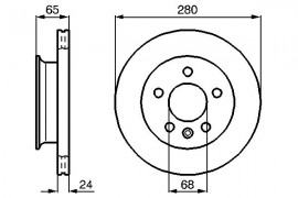 Bosch Тормозной диск BOSCH 0986478548 - Заображення 5