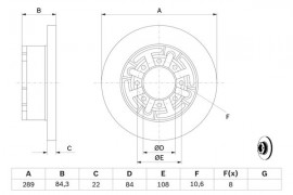 Bosch Тормозной диск BOSCH 0986478886 - Заображення 5