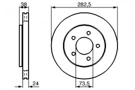 Bosch Тормозной диск BOSCH 0 986 478 983 - Заображення 5