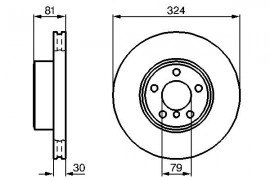 Bosch Тормозной диск BOSCH 0986479002 - Заображення 5