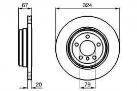 Bosch Тормозной диск BOSCH 0986479004 - Заображення 5