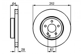 Bosch Тормозной диск BOSCH 0986479040 - Заображення 5