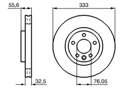 Bosch Тормозной диск BOSCH 0 986 479 096 - Заображення 5