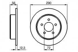Bosch Тормозной диск BOSCH 0 986 479 102 - Заображення 5