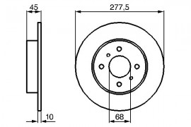 Bosch Тормозной диск BOSCH 0 986 479 105 - Заображення 1