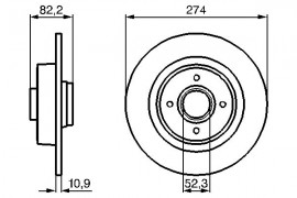 Bosch Тормозной диск BOSCH 0 986 479 108 - Заображення 5