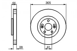 Bosch Тормозной диск BOSCH 0 986 479 109 - Заображення 5
