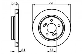 Bosch Тормозной диск BOSCH 0 986 479 133 - Заображення 1