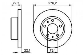 Bosch Тормозной диск BOSCH 0 986 479 162 - Заображення 5