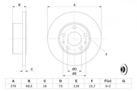 Bosch Тормозной диск BOSCH 0 986 479 163 - Заображення 5