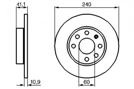 Bosch Тормозной диск BOSCH 0 986 479 189 - Заображення 5