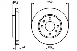 Bosch Тормозной диск BOSCH 0 986 479 207 - Заображення 5