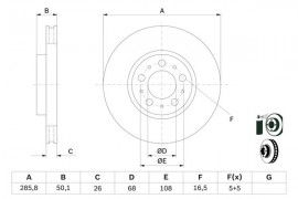 Bosch Тормозной диск BOSCH 0 986 479 210 - Заображення 5