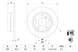 Bosch Тормозной диск BOSCH 0 986 479 217 - Заображення 5