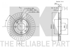 Nk Тормозной диск NK 203719 - Заображення 3