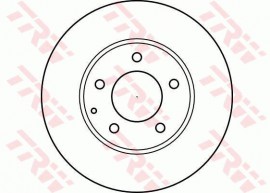 Trw Тормозной диск TRW DF4012 - Заображення 2