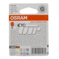 Osram (к/т 2 шт) Автолампа Osram (PY21W 12V BAU15s) OSR7507-02B - Заображення 2
