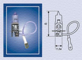 Magneti Marelli H3 24 Лампа накаливания H3 24V 70W MAGNETI MARELLI MM 002554100000 - Заображення 1