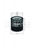 Mahle Original OC235 Фильтр масляный Mahle MAHLE ORIGINAL OC988 - Заображення 1