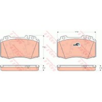 Trw Тормозные колодки TRW GDB1454 - Заображення 2