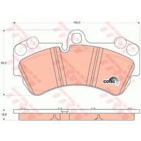 Trw Тормозные колодки TRW GDB1547 - Заображення 2