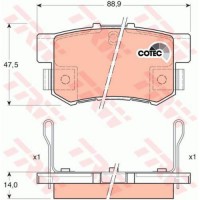 Trw Тормозные колодки TRW GDB3175 - Заображення 2