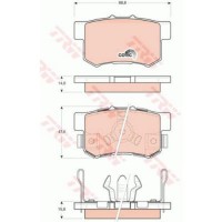 Trw Тормозные колодки TRW GDB3438 - Заображення 2
