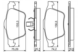 Bosch Тормозные колодки BOSCH 0986494245 - Заображення 7