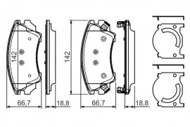 Bosch Тормозные колодки BOSCH 0986494275 - Заображення 7