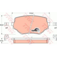 Trw Тормозные колодки TRW GDB3132 - Заображення 2