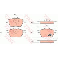 Trw Тормозные колодки TRW GDB1376 - Заображення 2