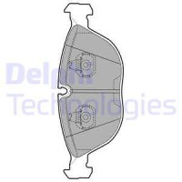 Delphi Тормозные колодки DELPHI DL LP1002 - Заображення 1