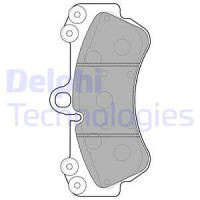 Delphi Тормозные колодки DELPHI DL LP2057 - Заображення 1