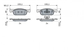 Bosch Тормозные колодки BOSCH 0986424021 - Заображення 1