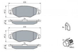 Bosch Тормозные колодки BOSCH 0986494039 - Заображення 7