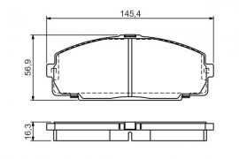 Тормозные колодки BOSCH 0986495058