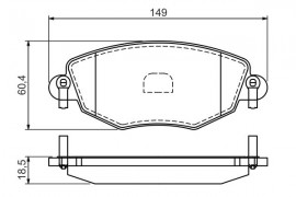 Bosch Тормозные колодки Bosch 0986494026 - Заображення 7