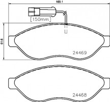 Brembo Тормозные колодки Brembo P23143 - Заображення 1