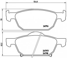 Brembo Тормозные колодки Brembo Xtra P28044X - Заображення 1