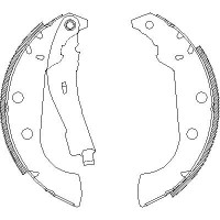 Тормозные колодки барабанные REMSA 4135.01