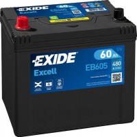 Аккумулятор EXIDE EXCELL 12V/60Ah/480A EX EB605