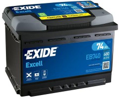Аккумулятор EXIDE EXCELL 12V/74Ah/680A EX EB740
