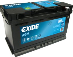 Exide Аккумулятор EXIDE START-STOP AGM 12V/80Ah/800A EX EK800 - Заображення 1