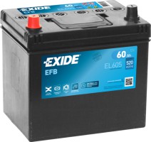 Exide Аккумулятор EXIDE START-STOP EFB 12V/60Ah/520 EX EL605 - Заображення 1