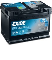 Exide Аккумулятор EXIDE START-STOP EFB 12V/70Ah/720A EX EL700 - Заображення 1