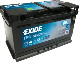 Аккумулятор EXIDE START-STOP EFB 12V/80Ah/720A EX EL800