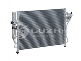 Радиатор кондиционера Getz 1.1/1.3/1.4/1.6 (02-) АКПП/МКПП с ресивером (LRAC 081C1) Luzar