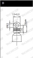 Monroe Амортизатор багажника MONROE MN ML5501 - Заображення 7